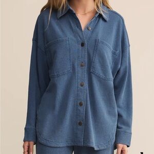 Z Supply ALL DAY KNIT DENIM JACKET